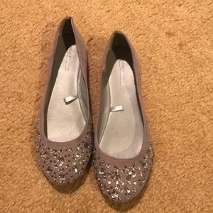 Sequined flats